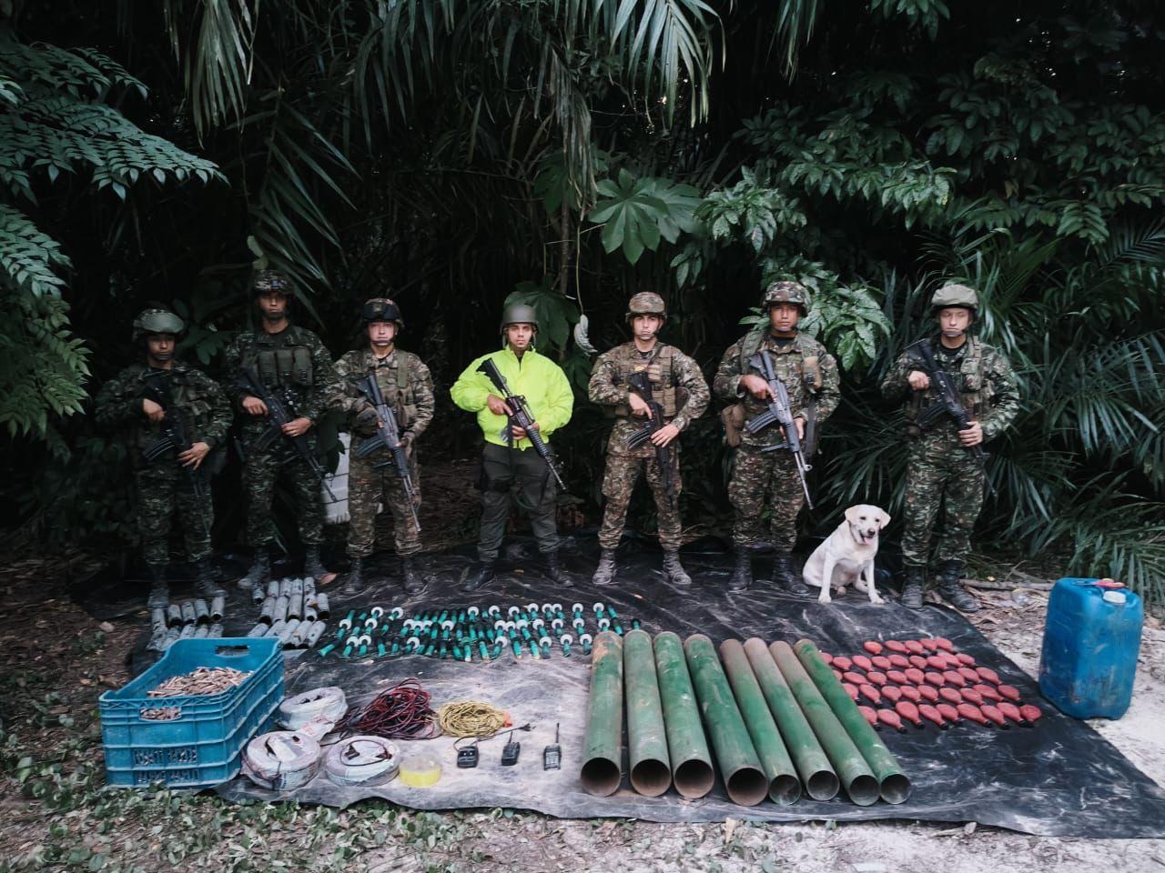 Ejército incautó abundante material de guerra del Eln en la zona del Catatumbo