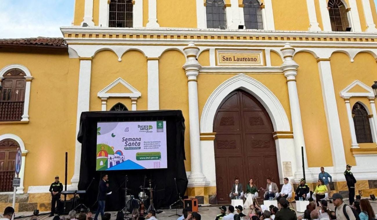 Actividades religiosas en la Iglesia San Laureano de Bucaramanga