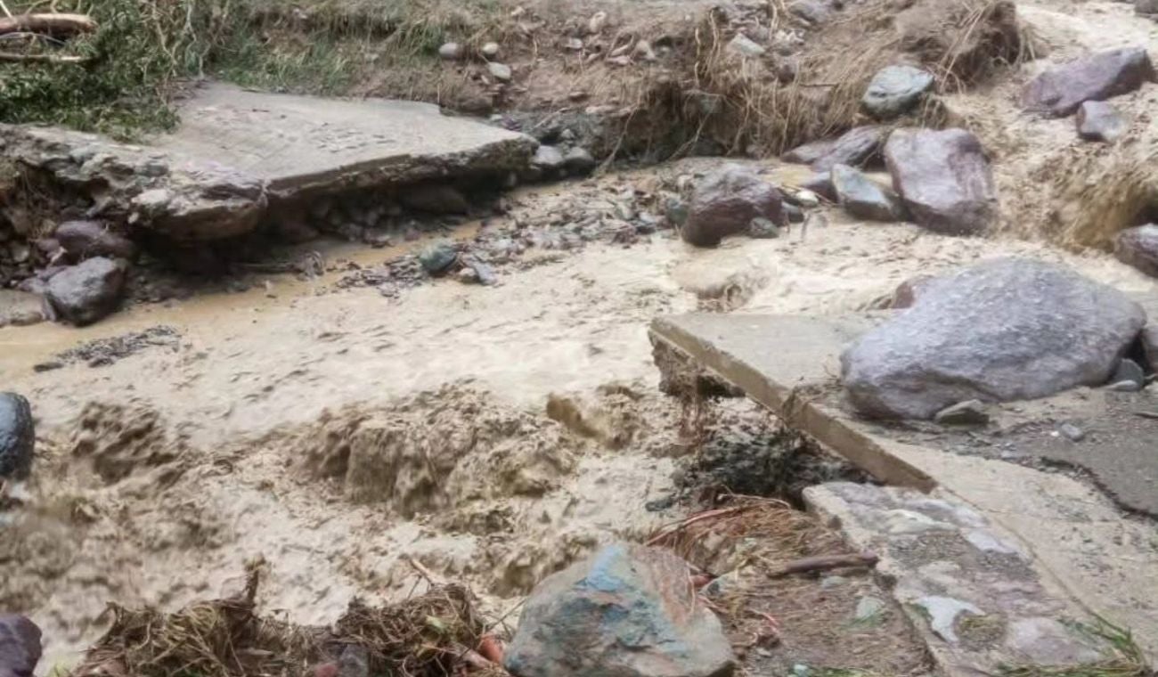 Afectaciones por lluvias en Onzaga, Santander