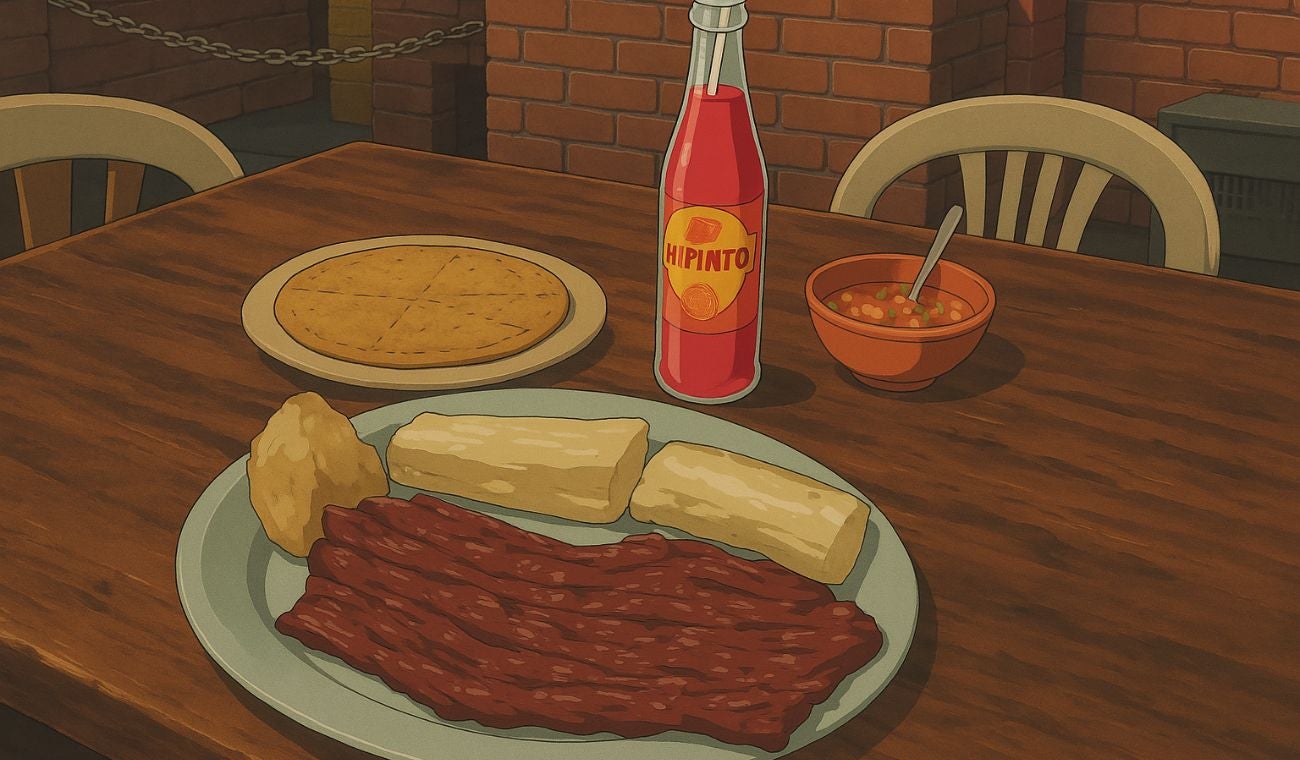 Comida típica santandereana al estilo Ghibli