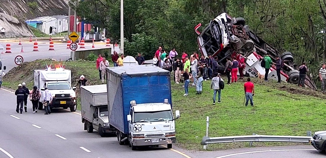 Accidente vía Pamplona-Cúcuta