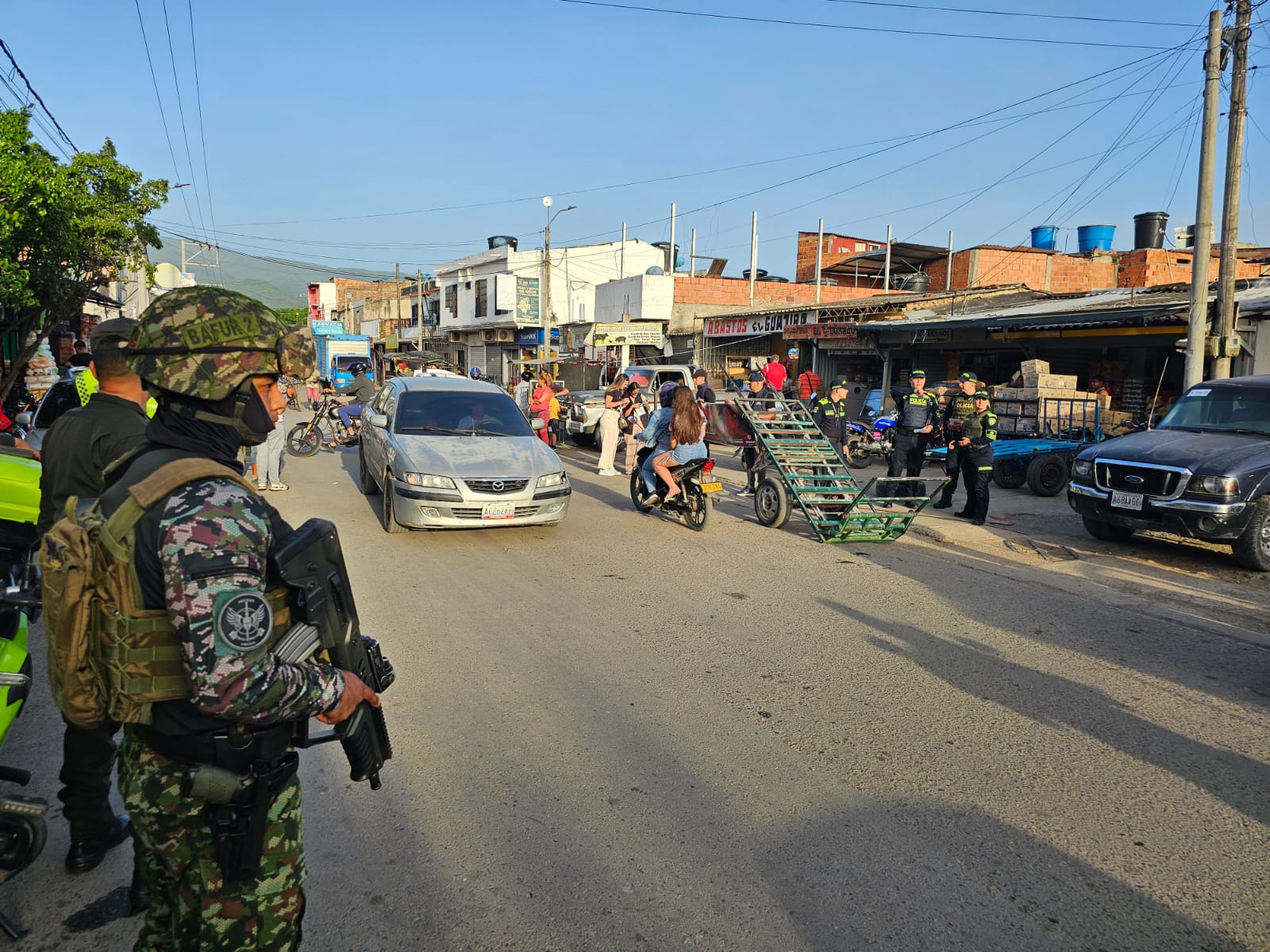 Acción violenta en la zona de Frontera