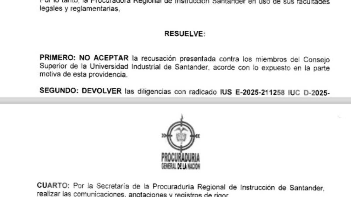 Elección del rector de la Uis había sido recusada por un egresado de la institución