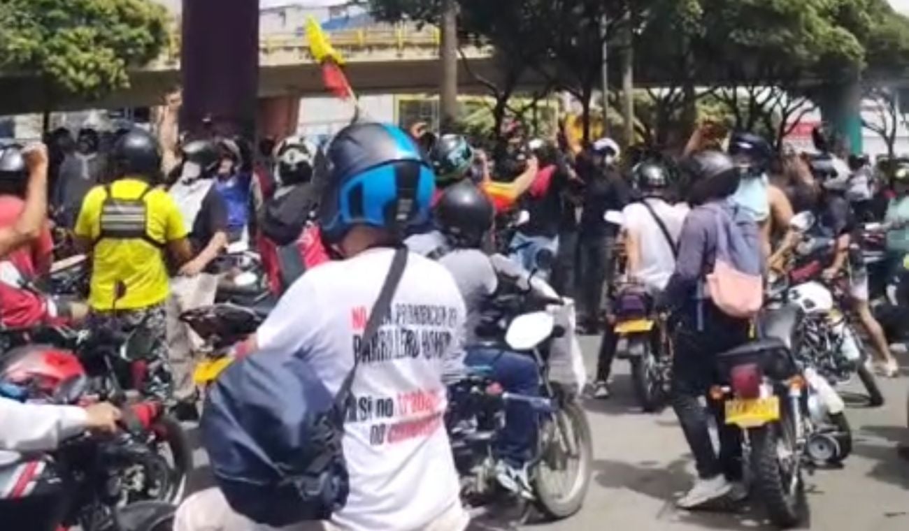 Protestas de motociclistas en Bucaramanga