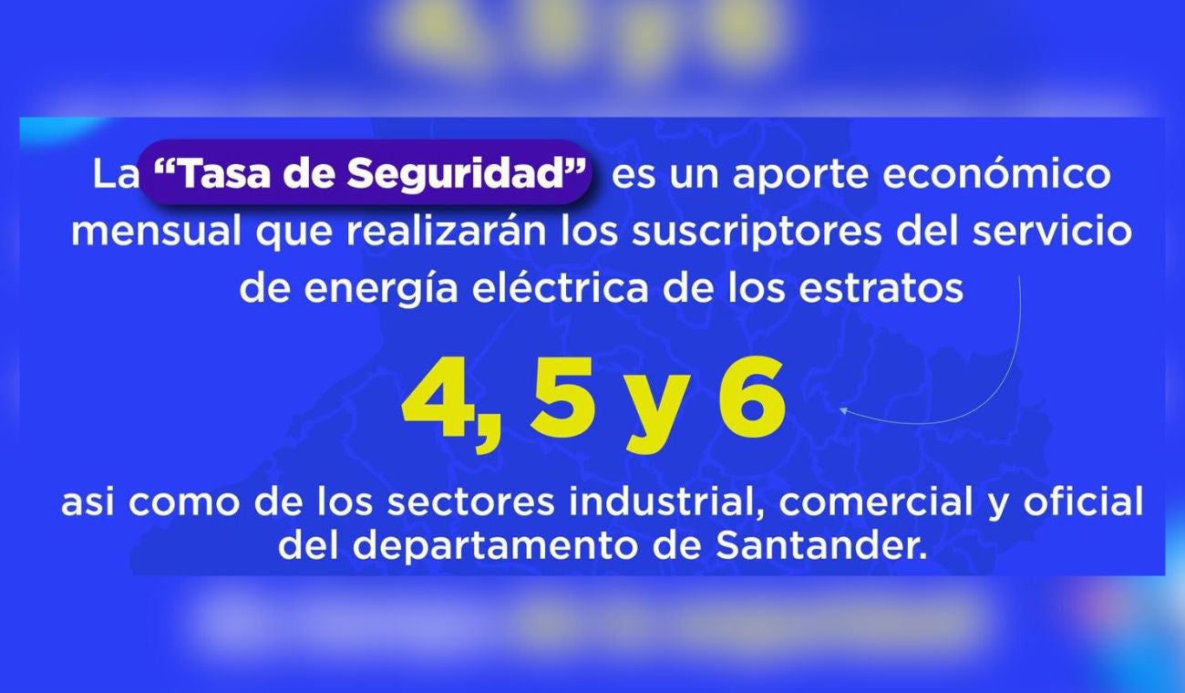 Tasa de Seguridad en Santander