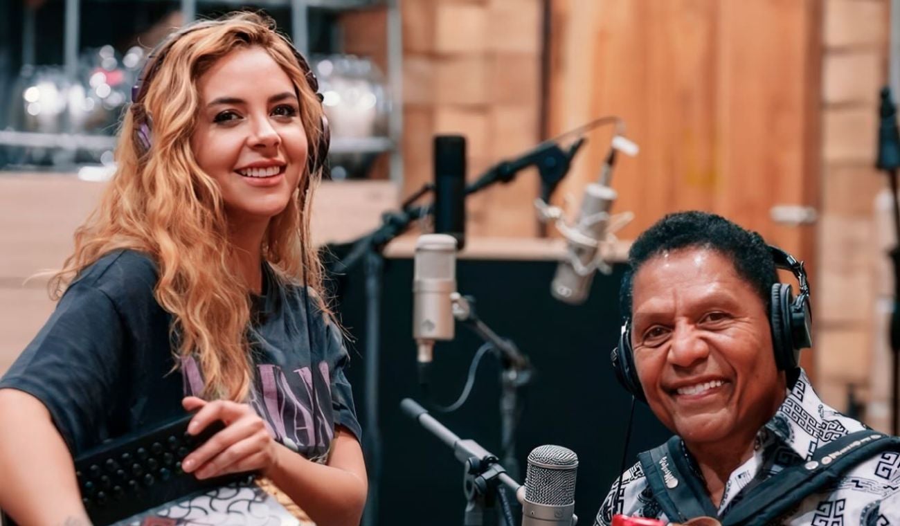 Diana Burco con Israel Romero