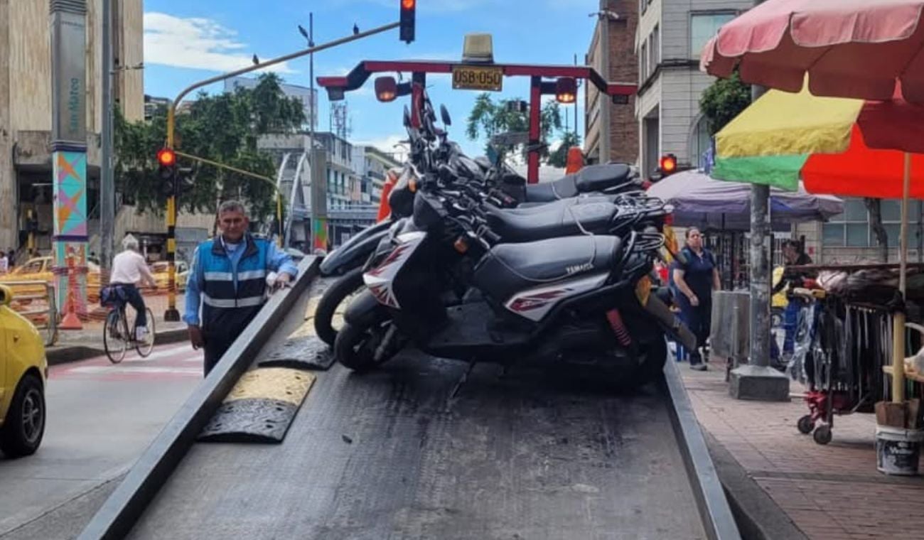Inmovilización de motocicletas en el centro de Bucaramanga