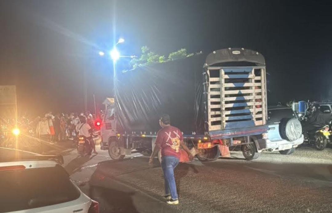 Bloqueos en la vía Cúcuta-El Zulia en Norte de Santander