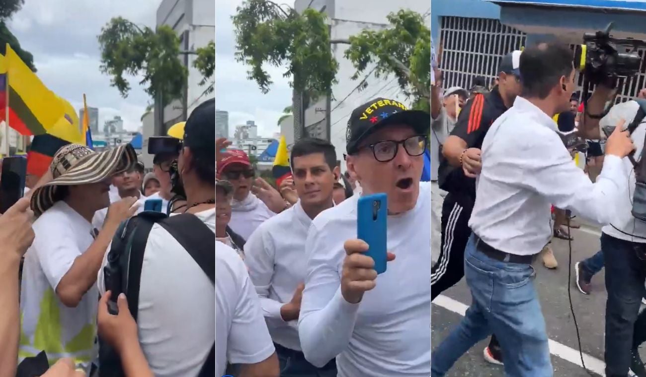 Periodista fue atacado por manifestantes en Bucaramanga