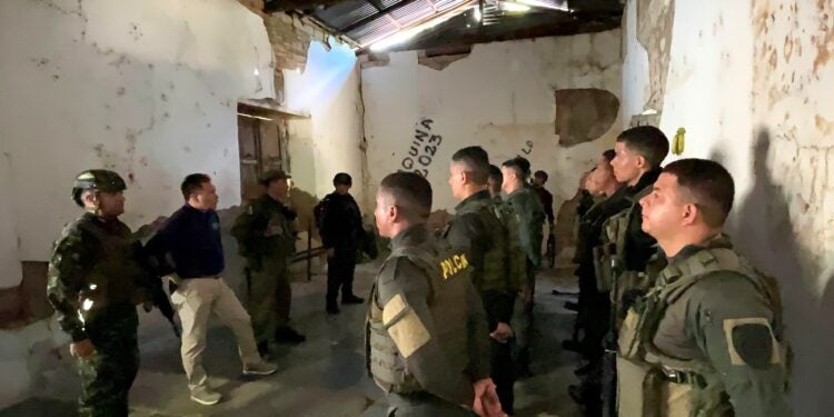 Subestación de Policía de Las Mercedes en Sardinata en Norte de Santander