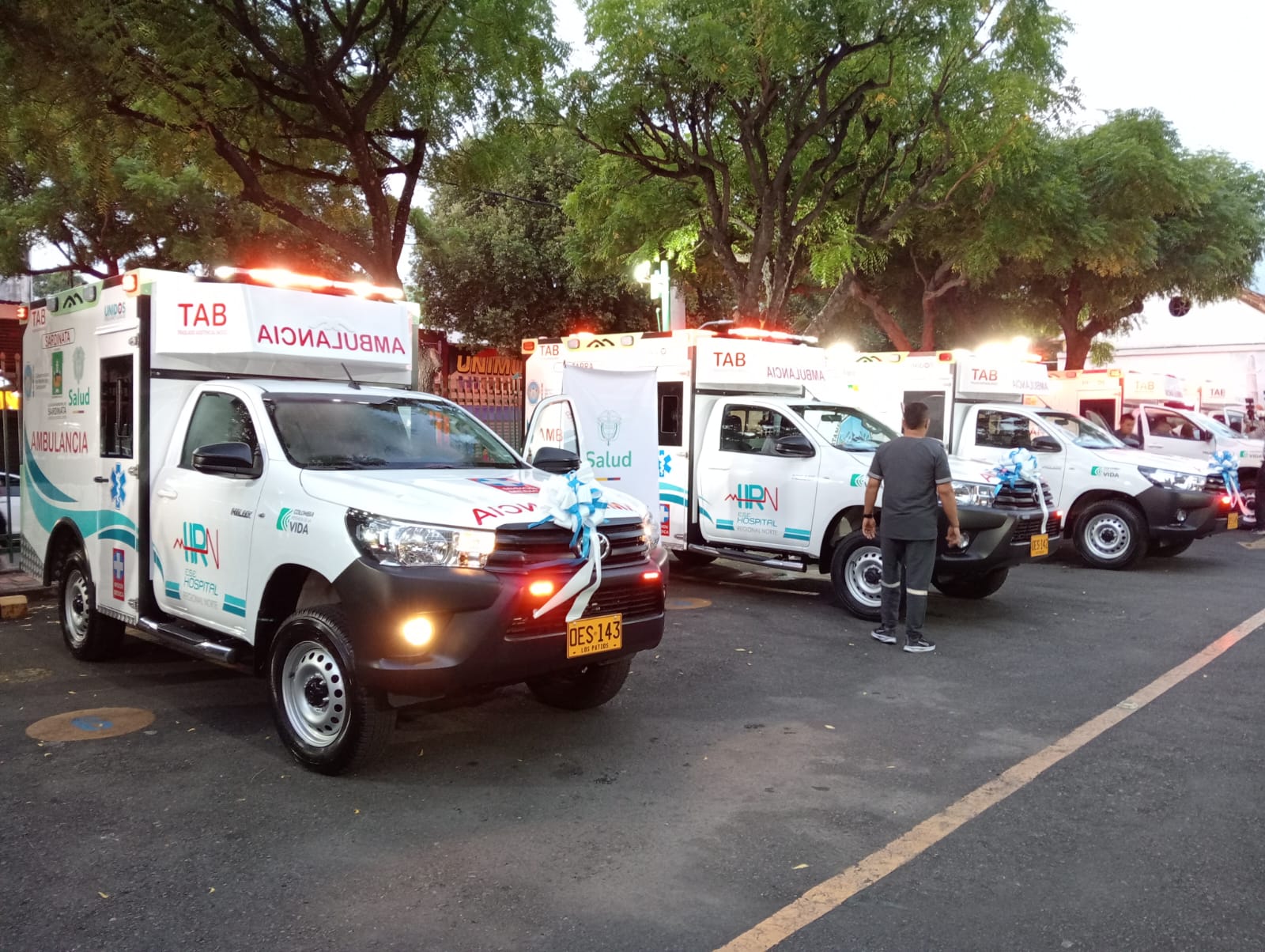 Ambulancias de la misión médica en el Catatumbo