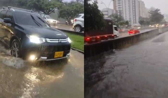 Fuertes lluvias en el área metropolitana de Bucaramanga