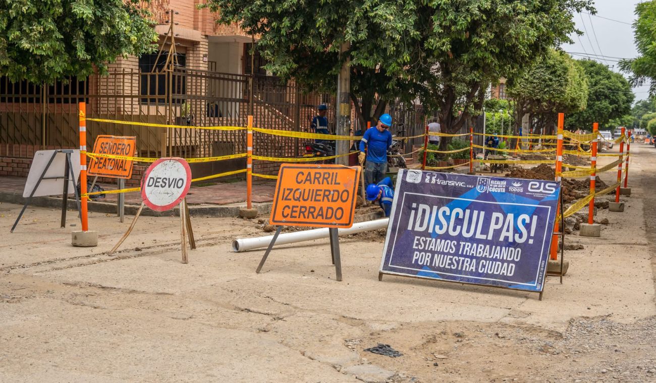 Labores de mantenimiento de la empresa Aguas Kapital en Cúcuta