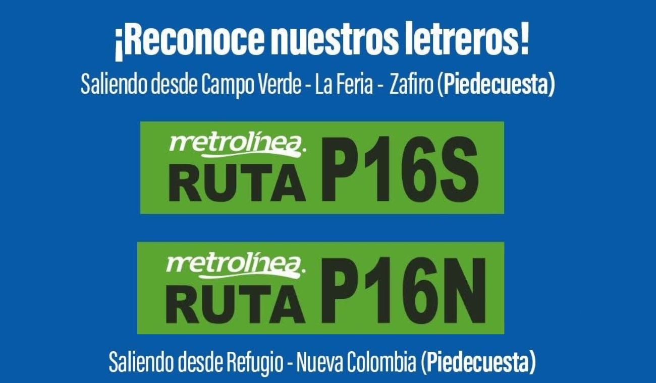 Nuevas rutas de Metrolínea en Piedecuesta