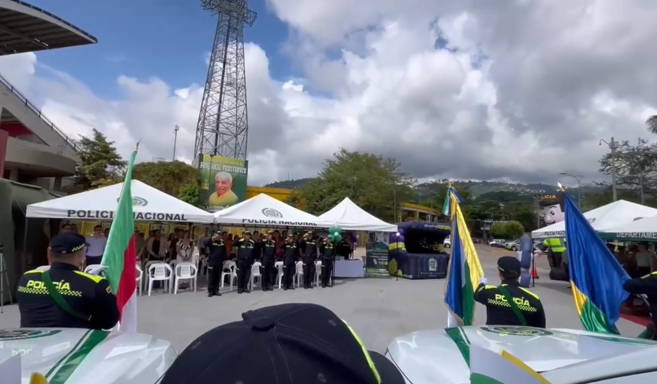 Policía Nacional en el estadio Américo Montanini