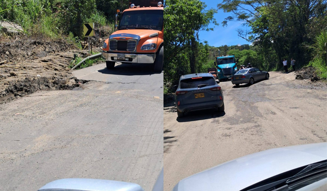 Autoridades advierten que, de no ejecutarse obras urgentes, podría perderse la carretera en zonas como Güepsa.