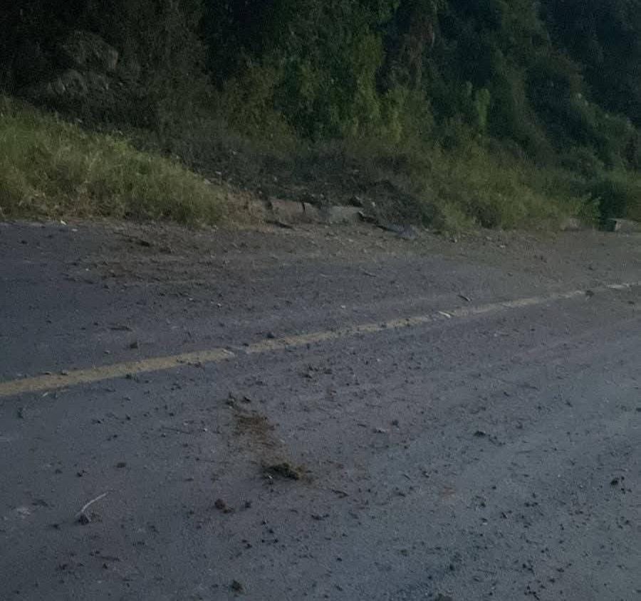 Zona afectada por explosivos en Chinácota