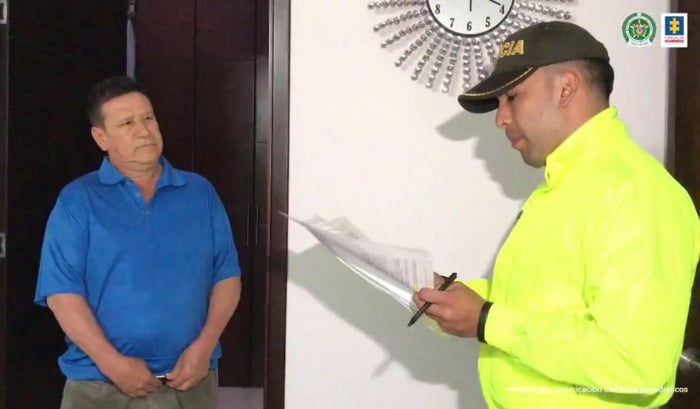 Captura del exconcejal de Piedecuesta Raimundo Duarte (archivo)