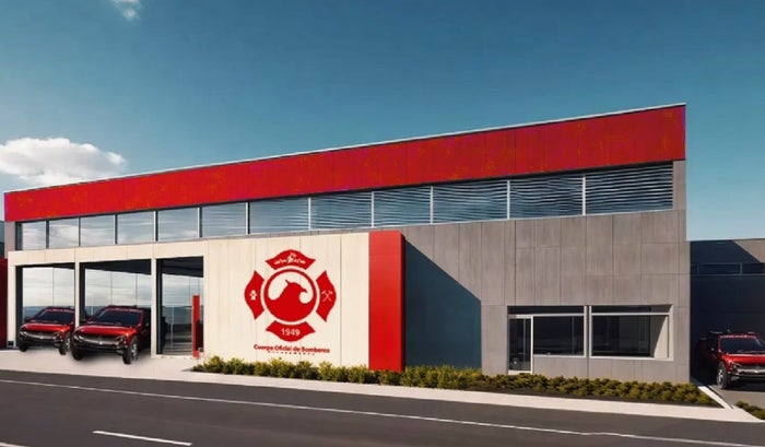 Maqueta subestación de Bomberos de Bucaramanga en la Puerta del Sol