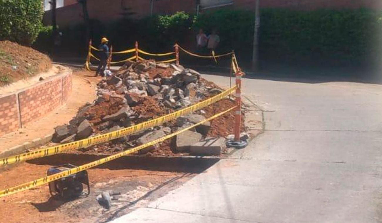 Obras en las vías de Bucaramanga