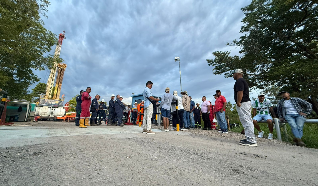 Comunidades de Barrancabermeja y Yondó mantienen desde el 2 de septiembre un bloqueo en el campo Casabe, en el Magdalena Medio.