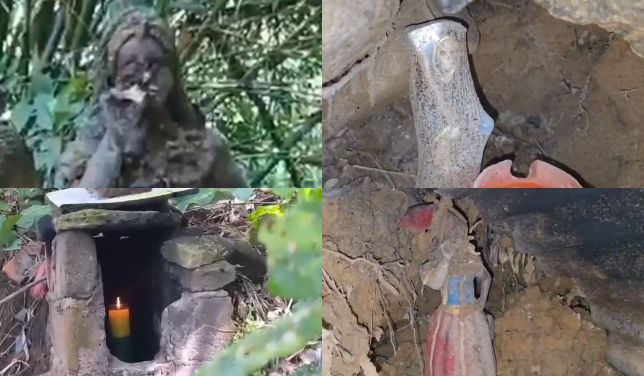 Elementos de brujería encontrados en el occidente de Bucaramanga