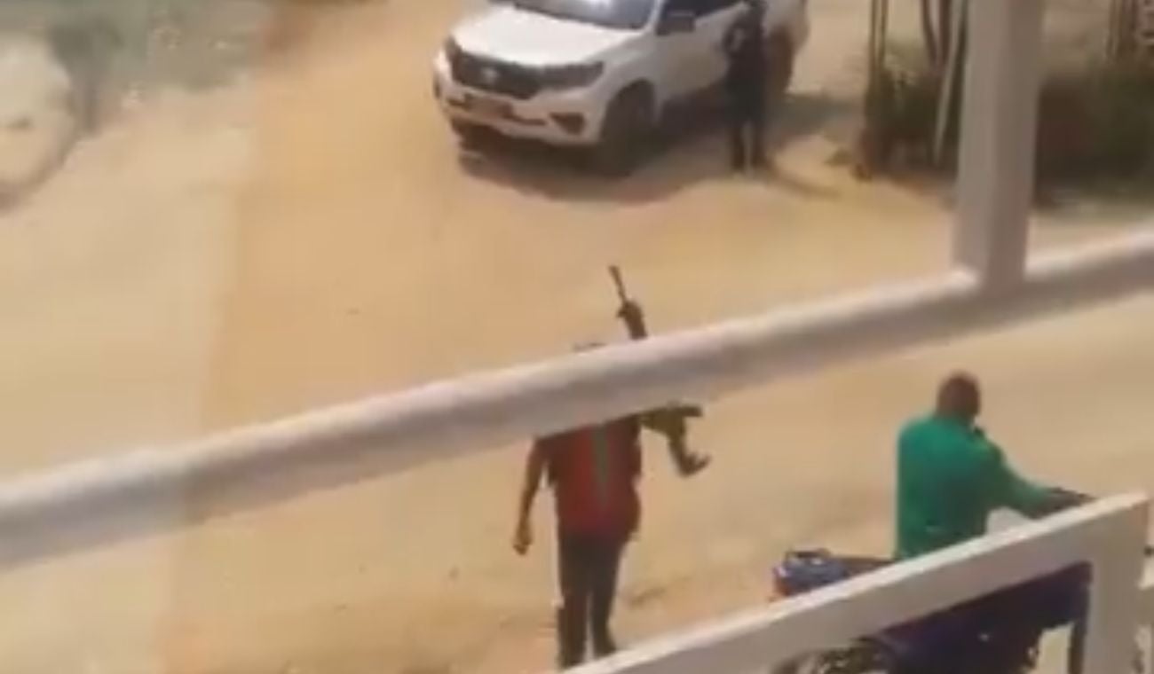 Hombres armados en zona rural de Lebrija