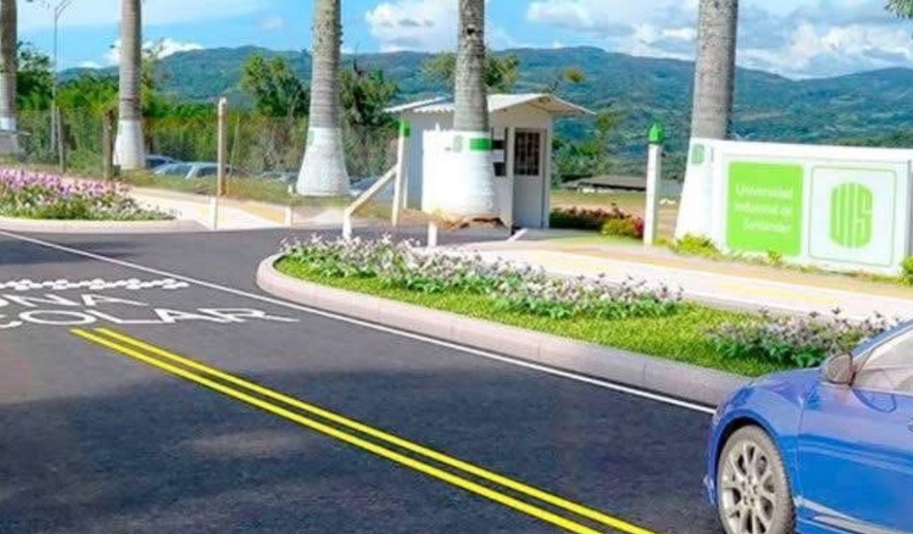 Pavimentación en las afueras de la UIS de Barbosa