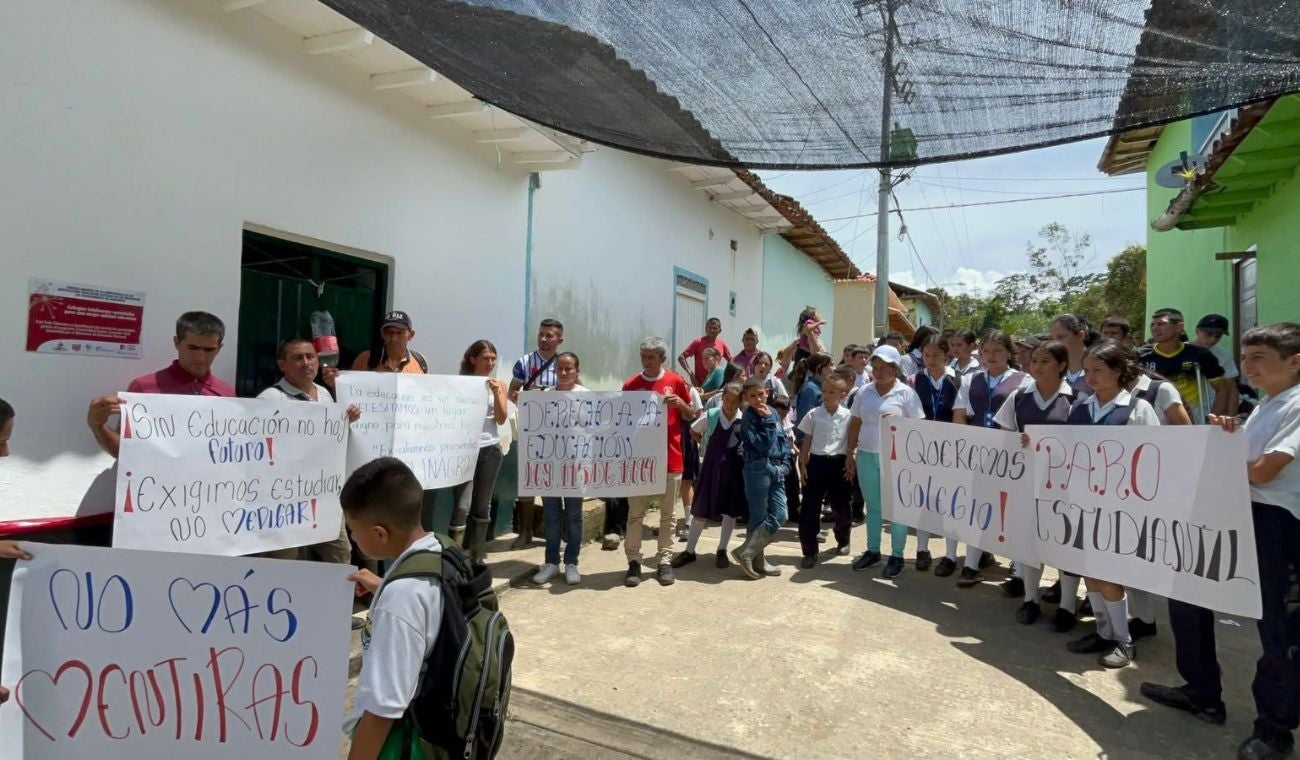 Protesta estudiantil en El Guacamayo