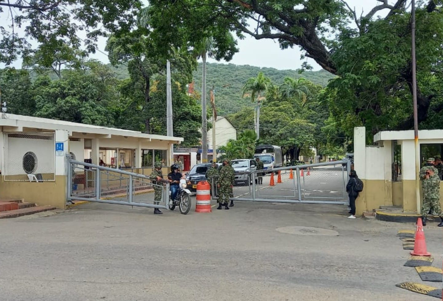 Ingreso al batallón del Ejército en Cúcuta