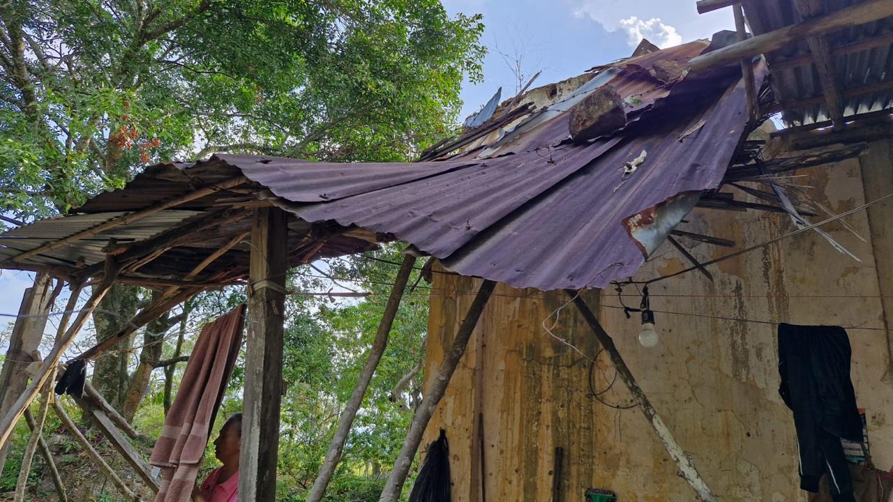 Emergencia por vendaval en zona rural de Cúcuta