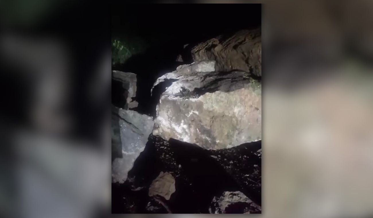 Caída de rocas en la vía Suaita - Gámbita