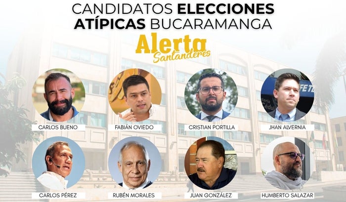 Candidatos elecciones atípicas de Bucaramanga