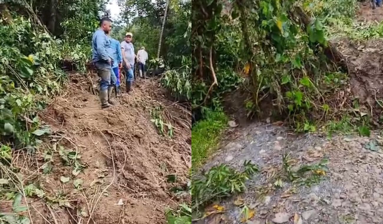 Cierres de vías por las fuertes lluvias en Santander