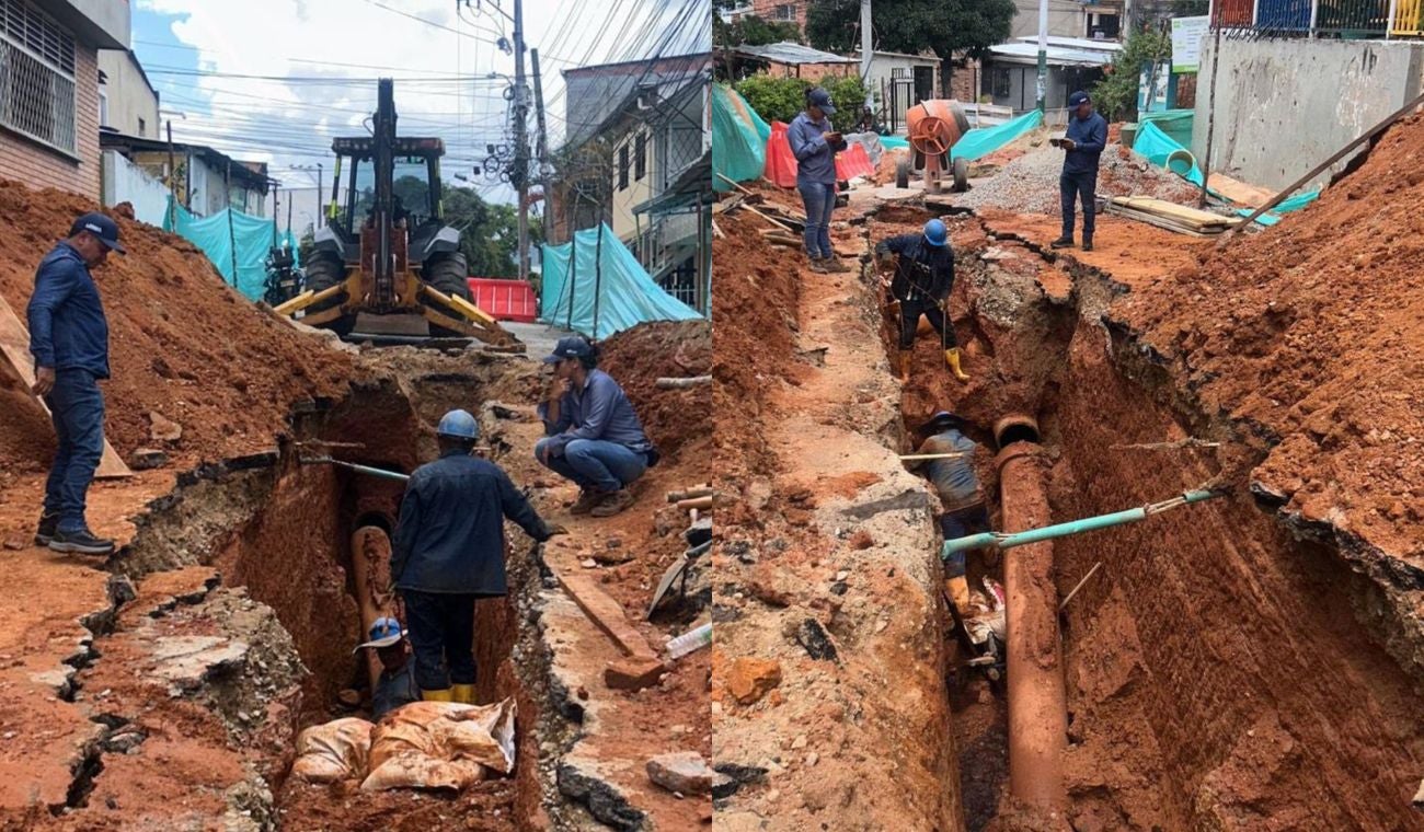 Daño en alcantarilla en Floridablanca