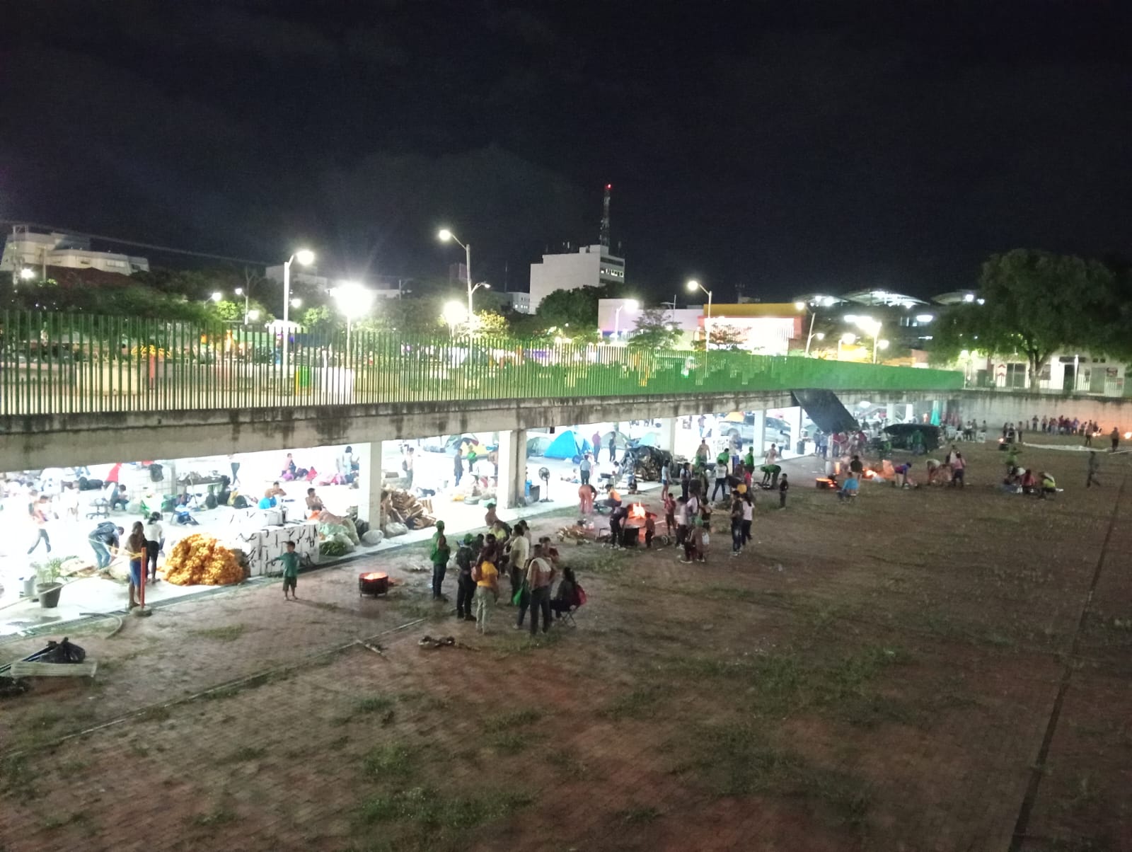 Indígena instalados en el parque 300 años en Cúcuta