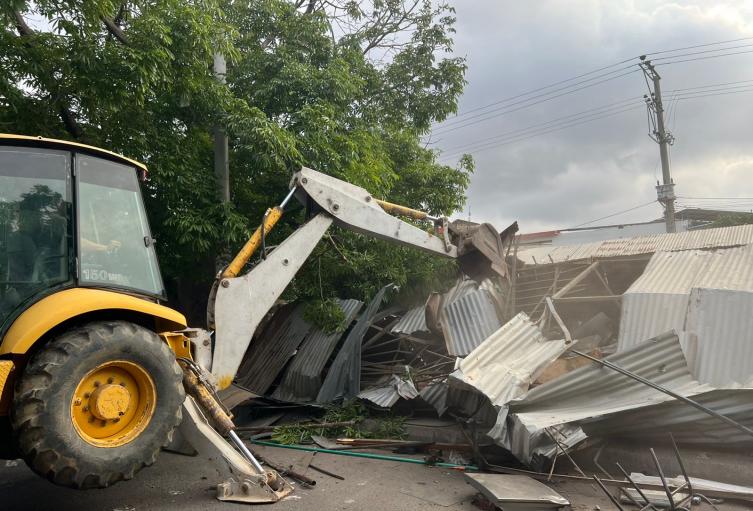 Demolición Triángulo de las Bermudas en Cúcuta