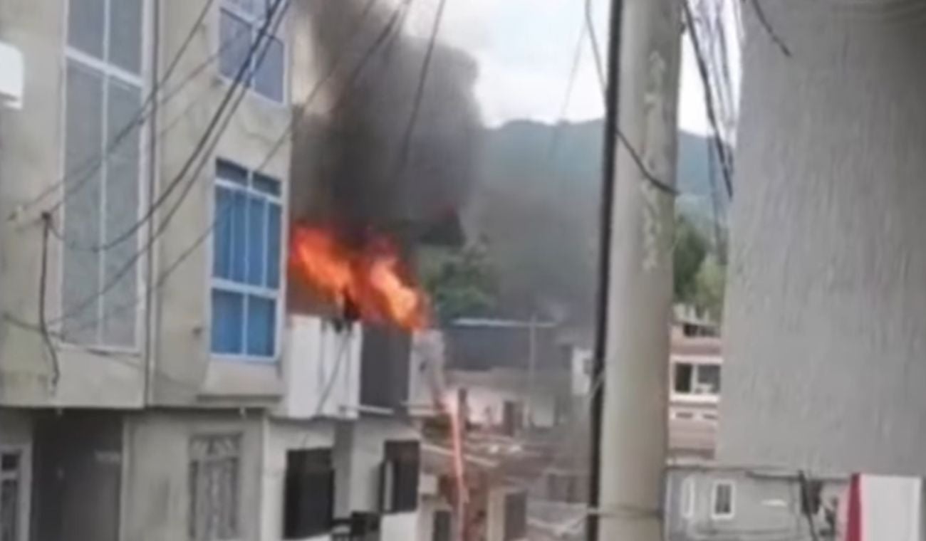 Incendio en el barrio La Esmeralda de Ocaña