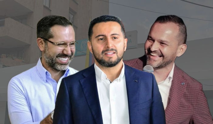 Jaime Beltrán, Cristian Portilla y Arturo Zambrano (elecciones atípicas de Bucaramanga)