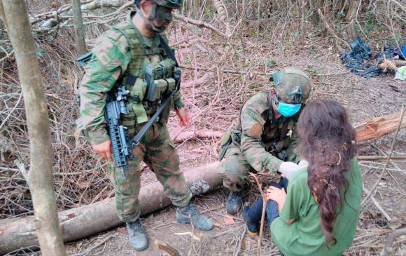 Niños víctimas de un bombardeo en el Guaviare