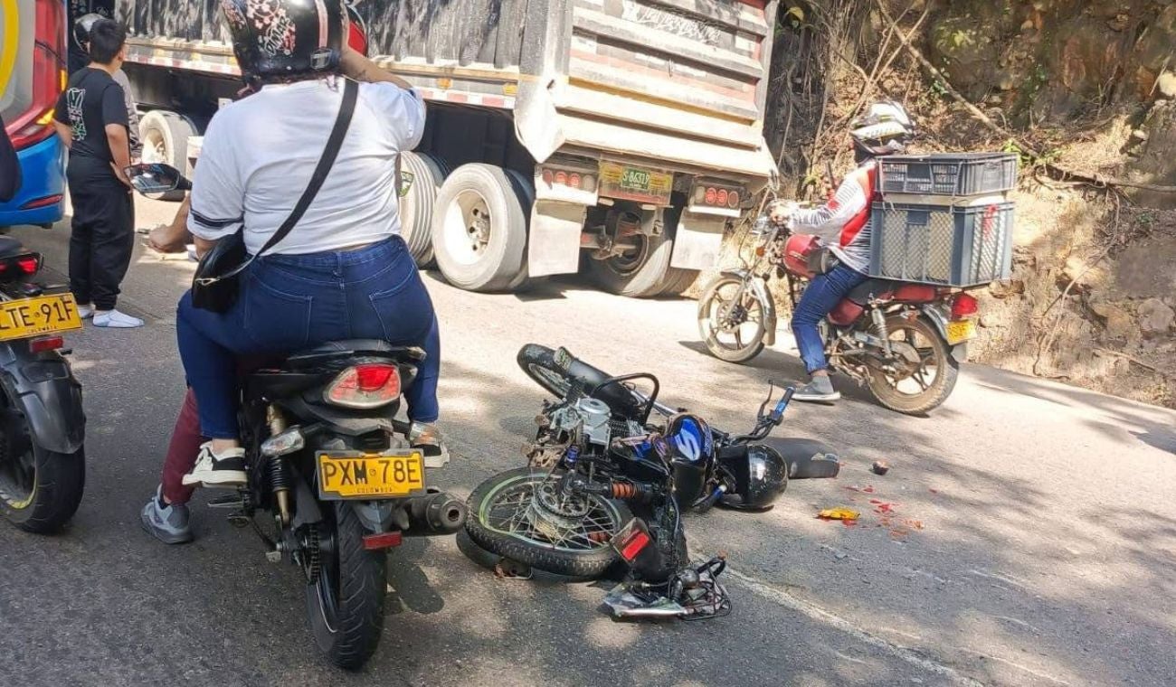 Accidente de tránsito en el área metropolitana de Bucaramanga