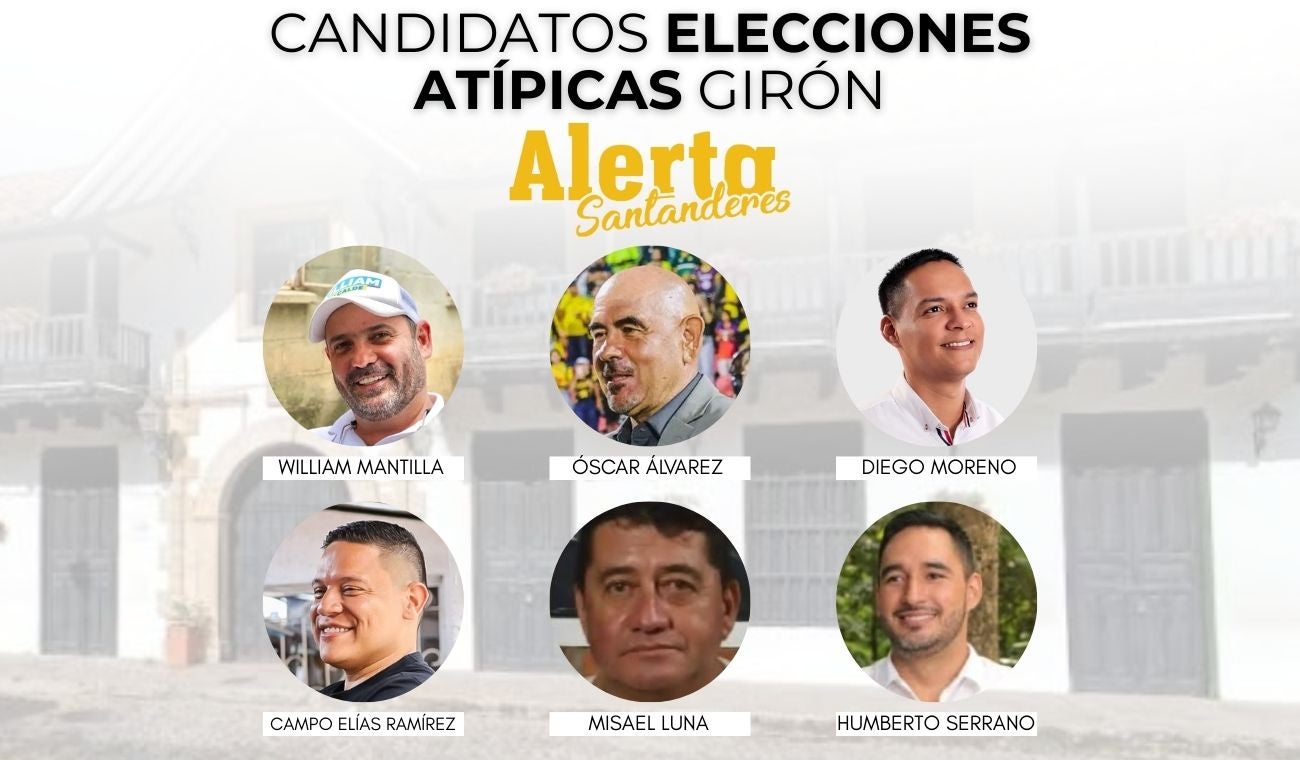 Candidatos elecciones atípicas Girón