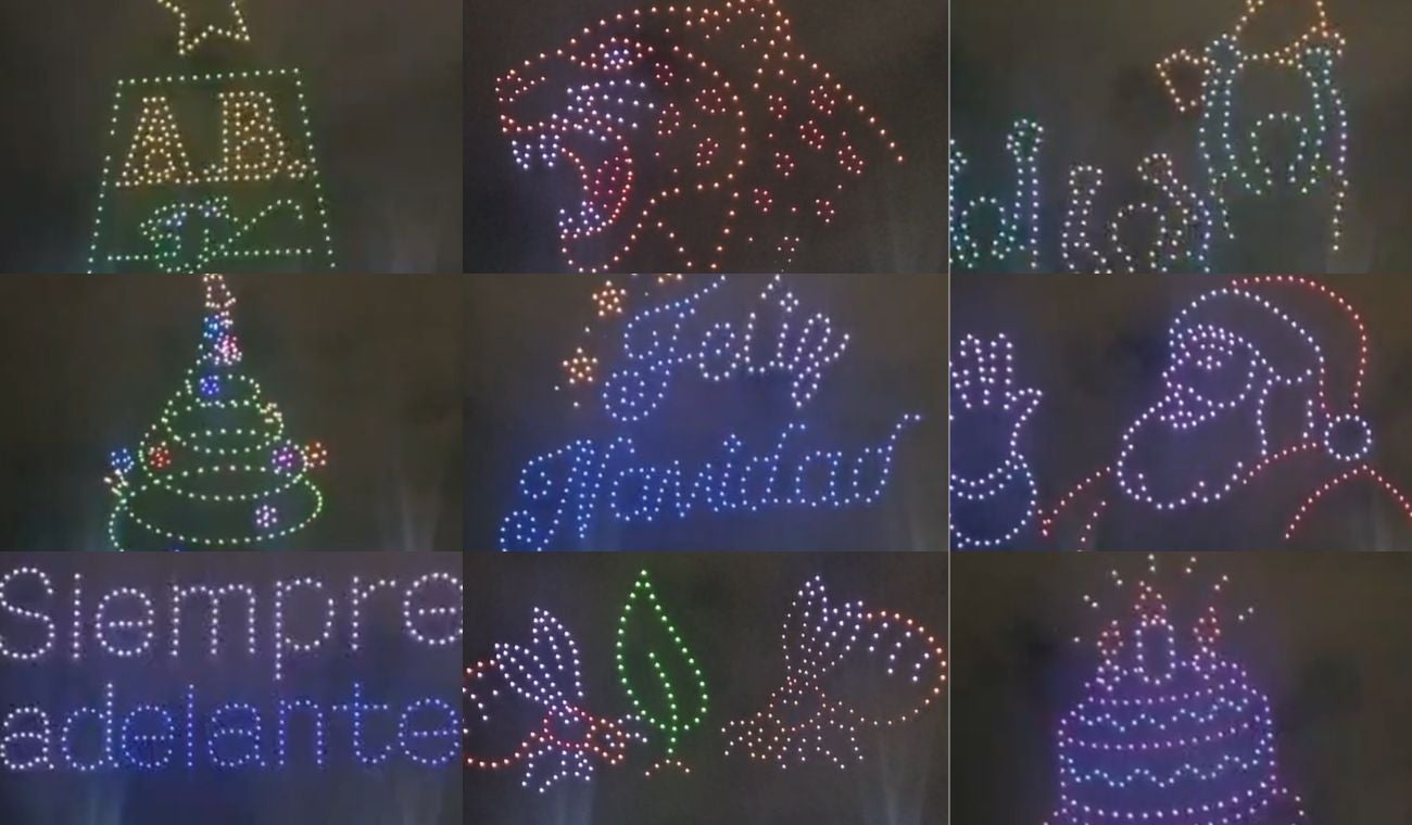Show de drones navideño en Bucaramanga