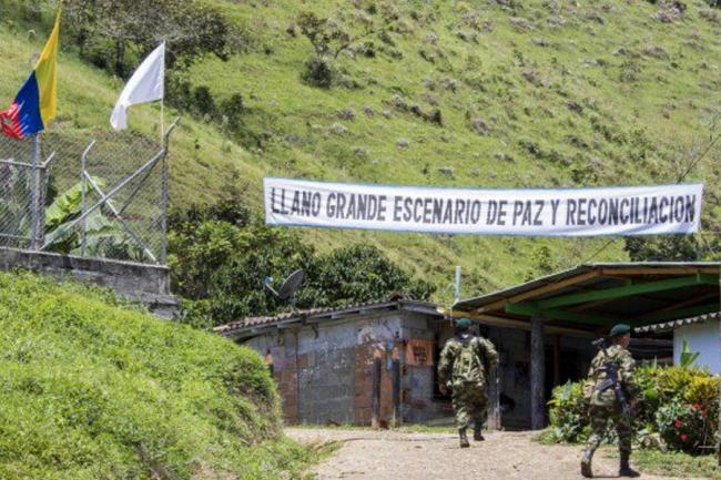 Una de las antiguas zonas veredales de las Farc