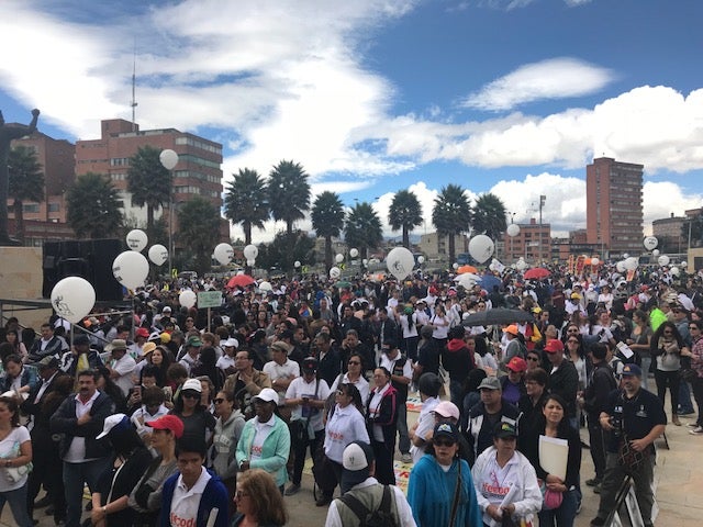 Marcha profesores Fecode