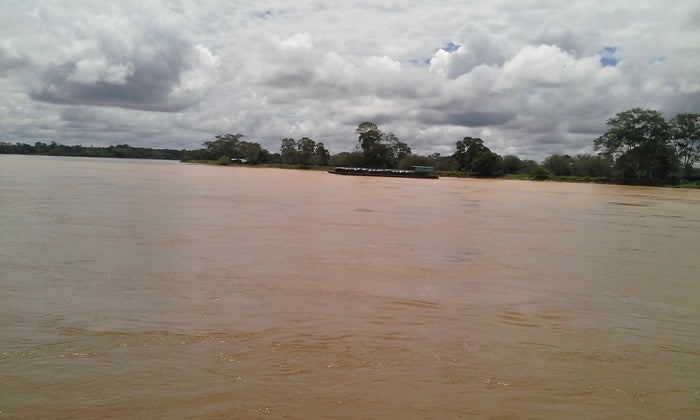 Restringen tránsito de embarcaciones en el rio Caguán por disminución del nivel de agua.