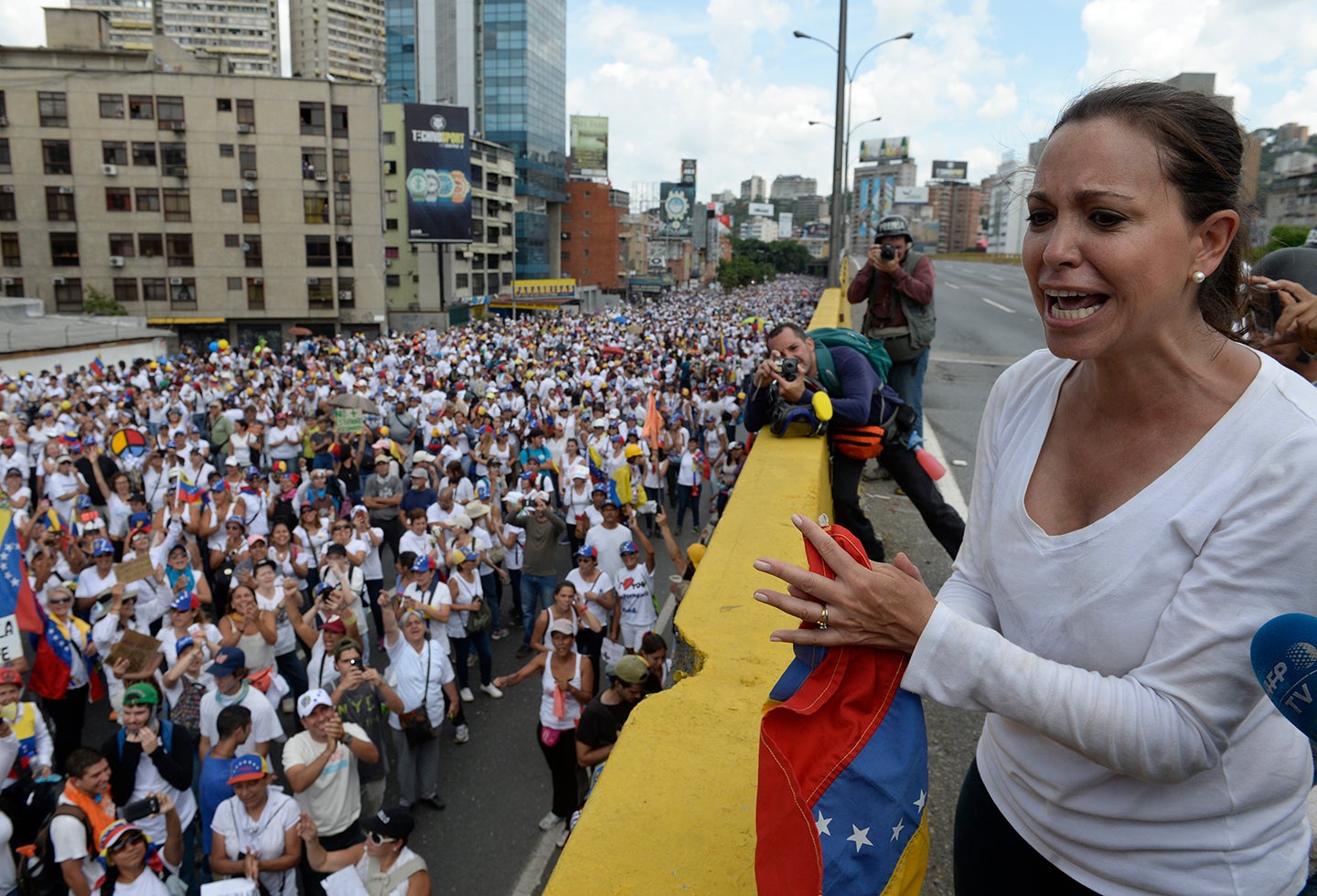 María Corina Machado, dirigente de Vente Venezuela, en Caracas