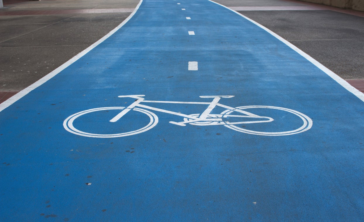 Zona exclusiva de paso para ciclistas