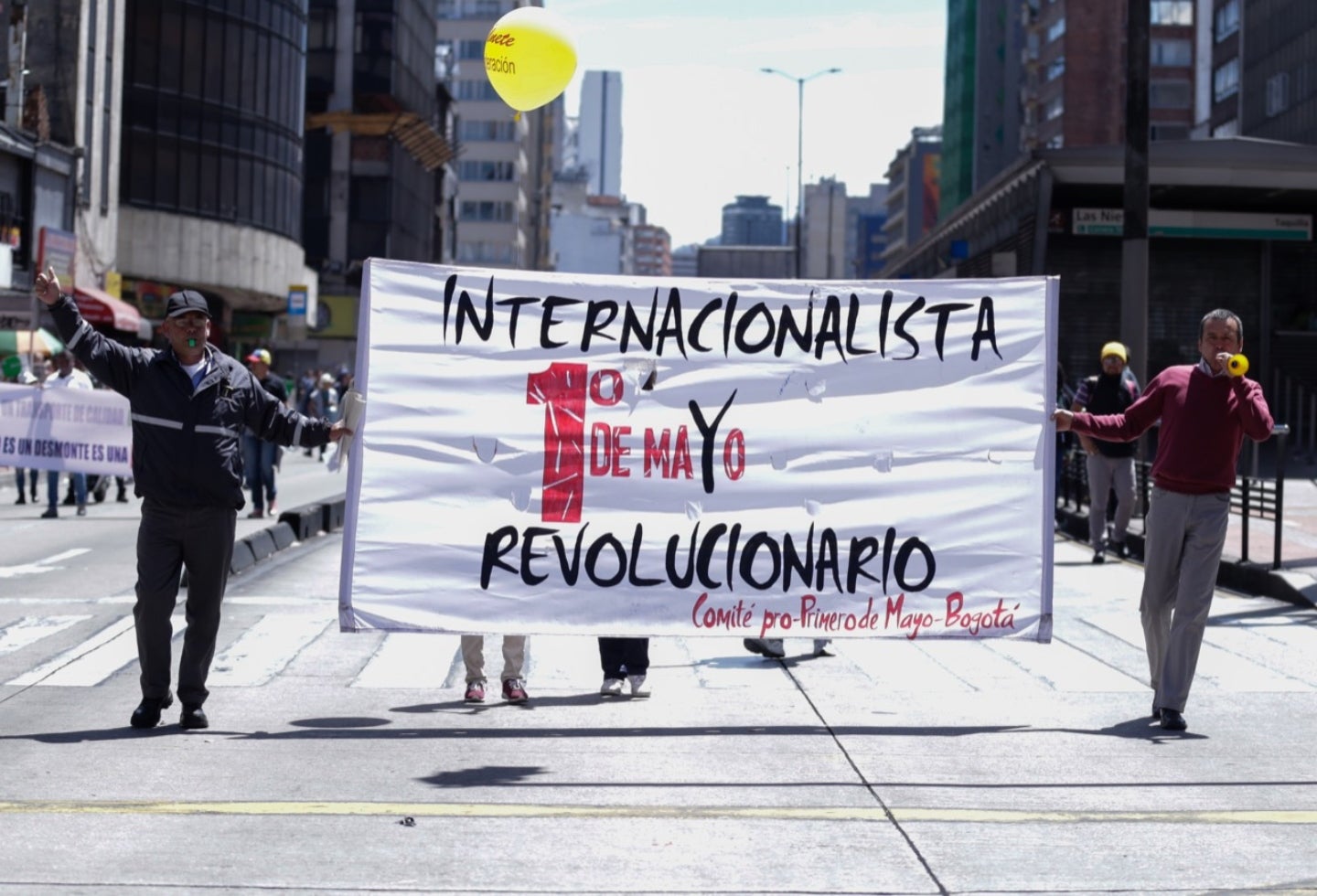 Marchas en la capital colombiana