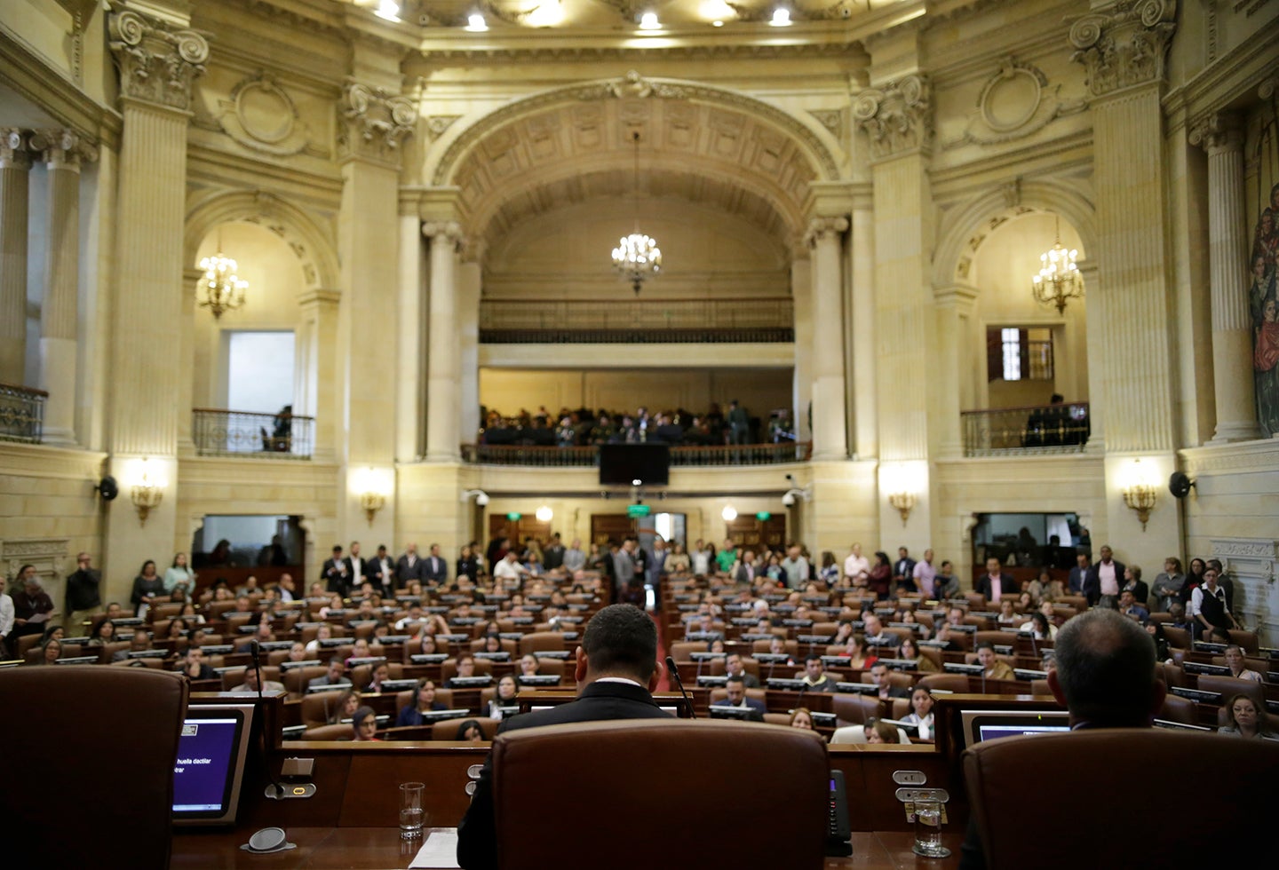 El Congreso de la República, en Bogotá